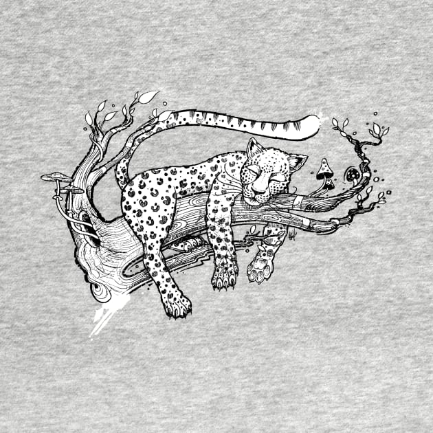 Sleeping leopard by TattooTshirt